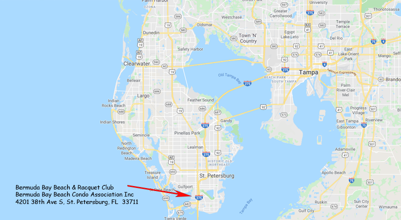 where BBB is located in Pinellas County map
